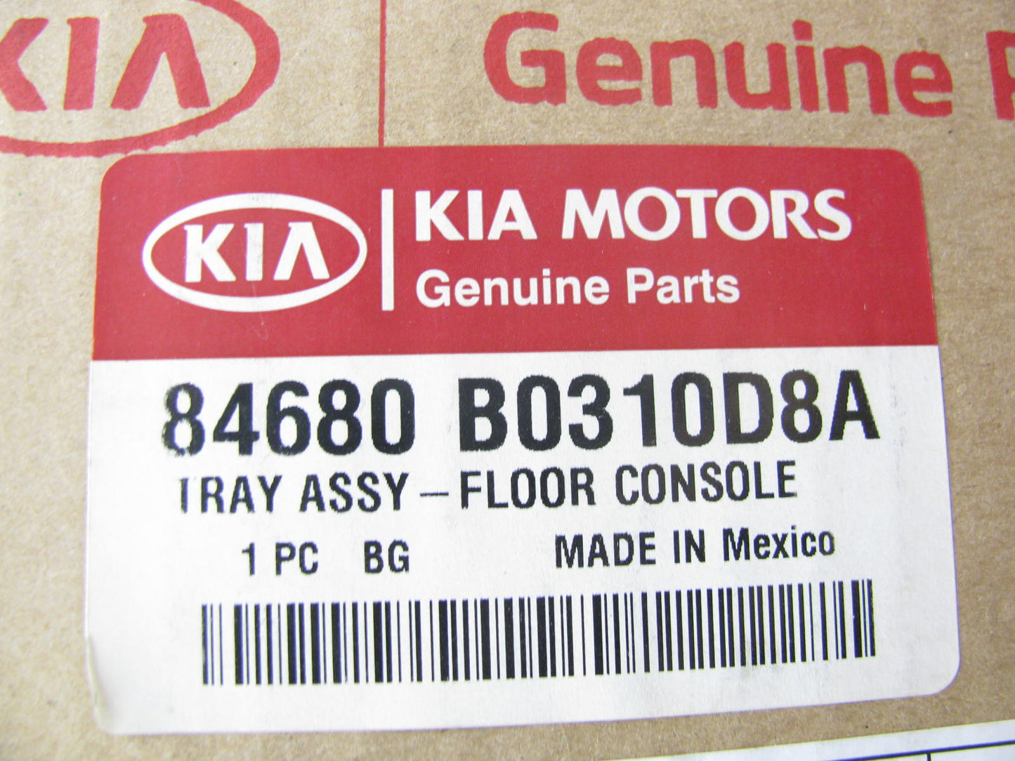 NEW - OEM 84680B0310D8A Accessory Tray For 2017-2018 Kia Forte