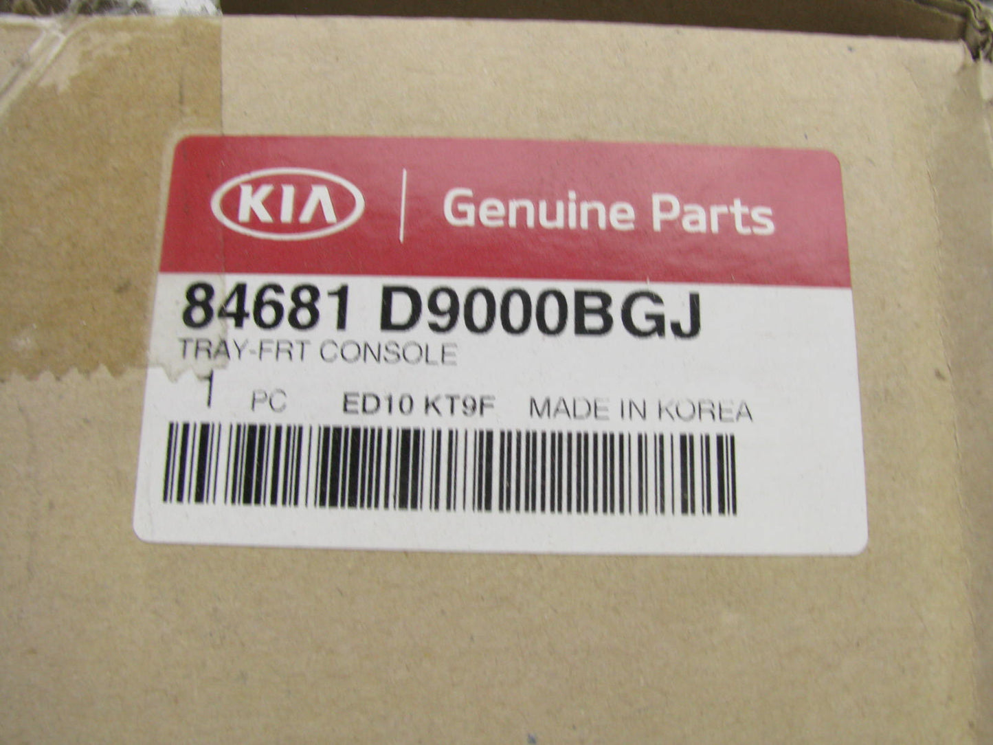NEW - OEM 84681D9000BGJ Front Console Panel Tray For 2017-2019 Kia Sportage