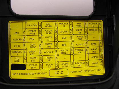 Left Crash Pad Lower Trim & Fuse Box Cover OEM For 11-13 Sorento 847501U001VA