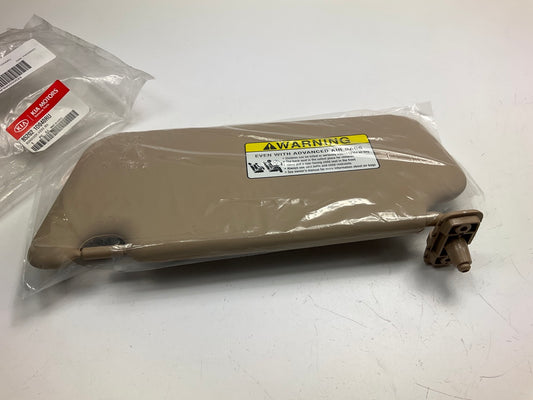 Right Passengers Beige Sun Visor OEM For 07-10 Kia Rondo W/ Sunroof 852021D040RU