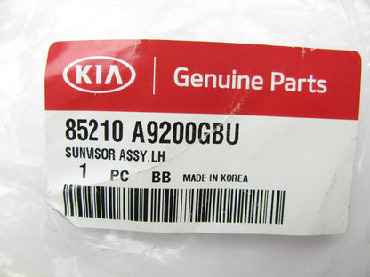 NEW Left Drivers Gray Sun Visor OEM For 2015-21 Sedona W/O Sunroof 85210A9200GBU