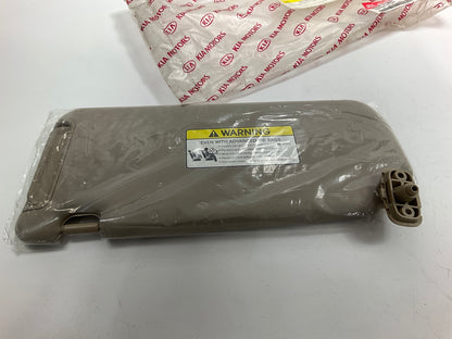 NEW Right Passengers Side Beige Sun Visor OEM For 11-13 Kia Sorento 852201U150J7