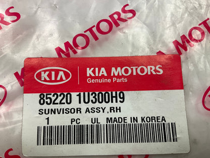 NEW Right Passenger Side Gray Sun Visor OEM For 2011-2015 Kia Sorento W/ Sunroof