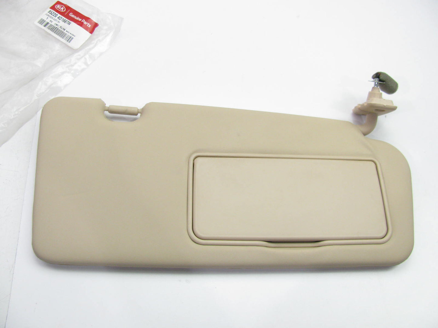 NEW Right Sun Visor, Beige, OEM For 11-14 Kia Sedona With Sunroof 852204D166TW