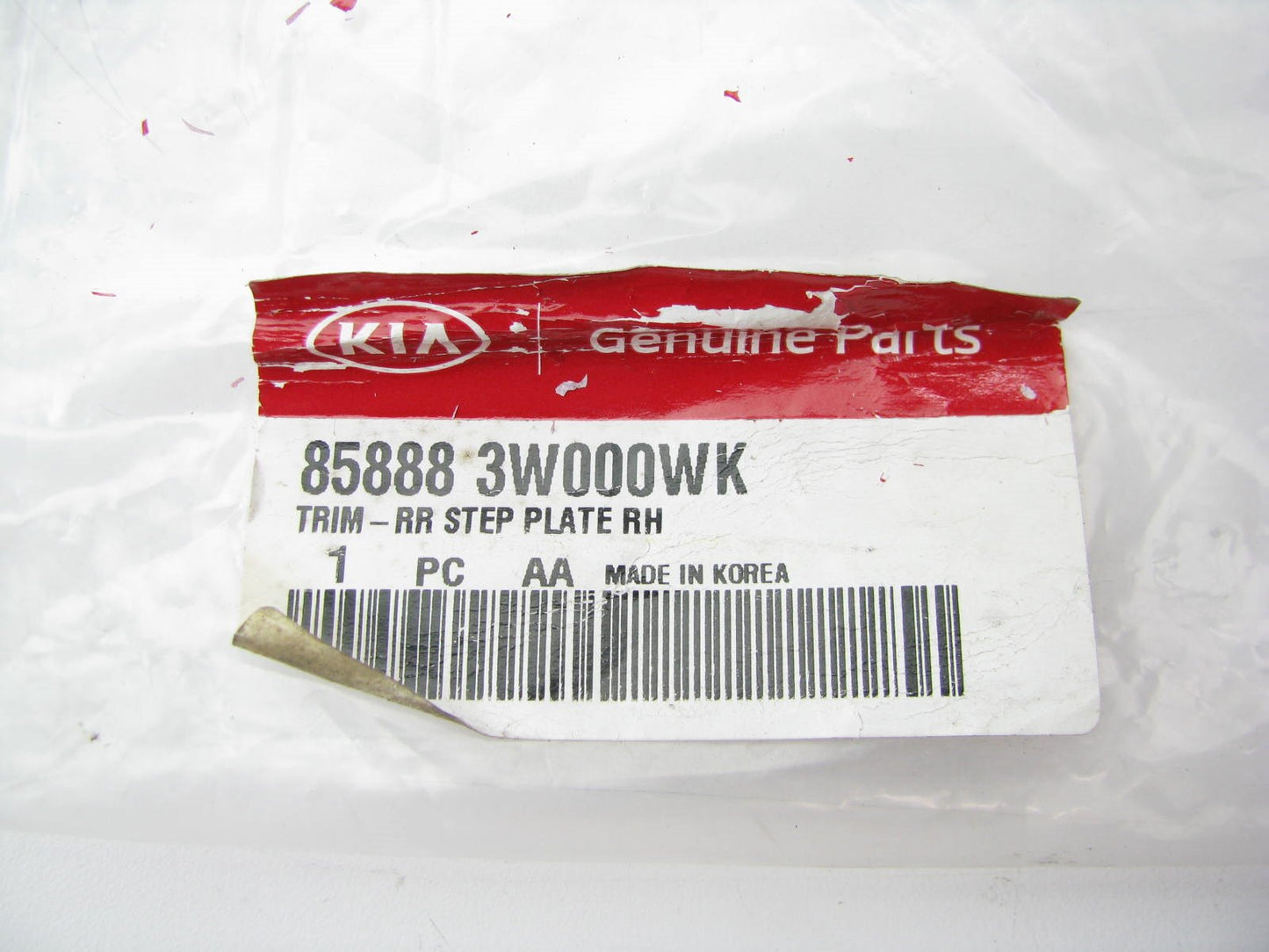 NEW GENUINE Rear Right Side Sill Step Plate For 11-16 Kia Sportage 858883W000WK