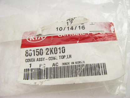 NEW - OEM GENUINE Left Drivers Side Cowl Top Cover Moulding For 2009-13 Kia Soul