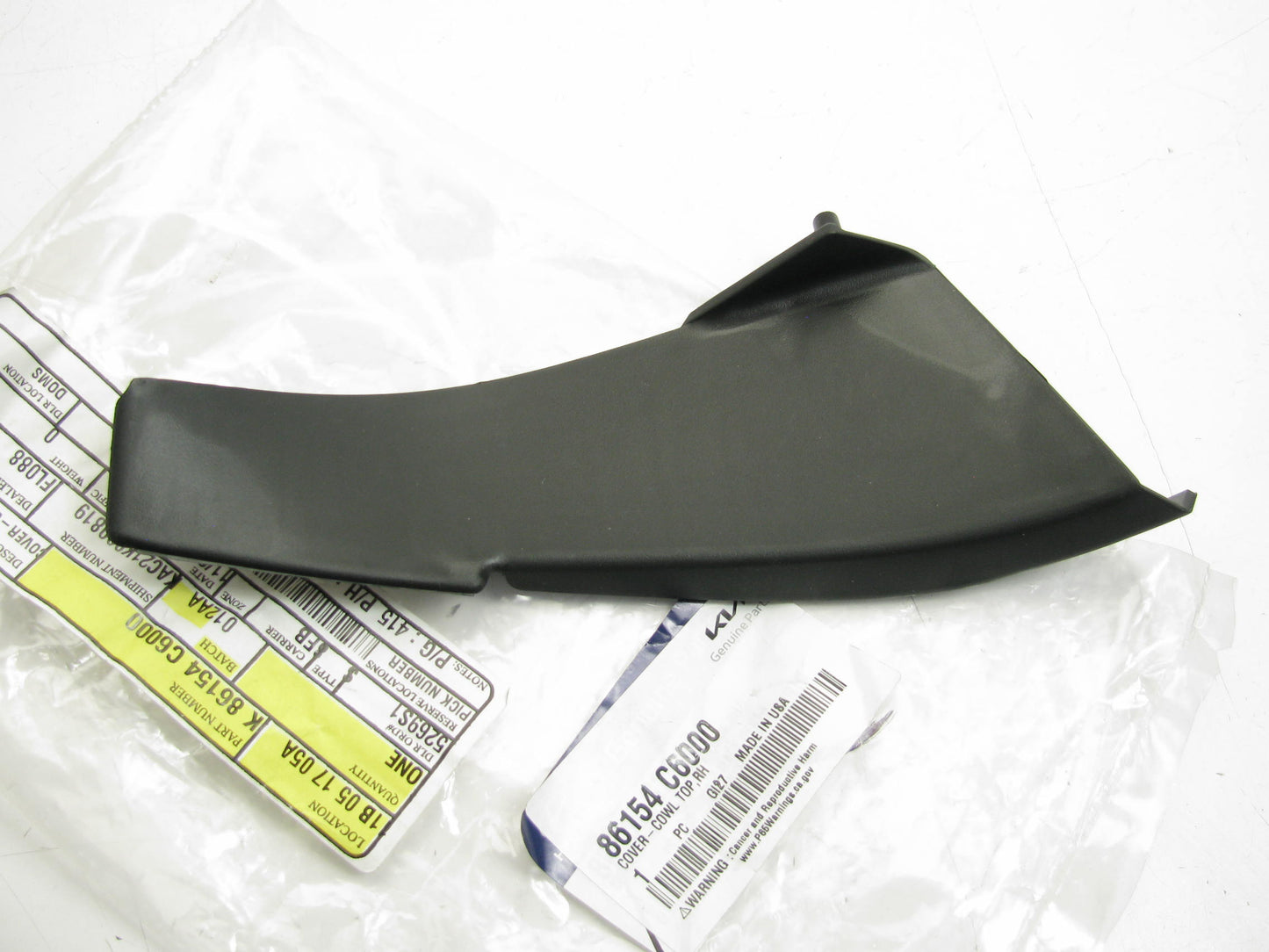 NEW Cowl Panel RIGHT Moulding Trim End Cover OEM For 2016-2020 Kia Sorento
