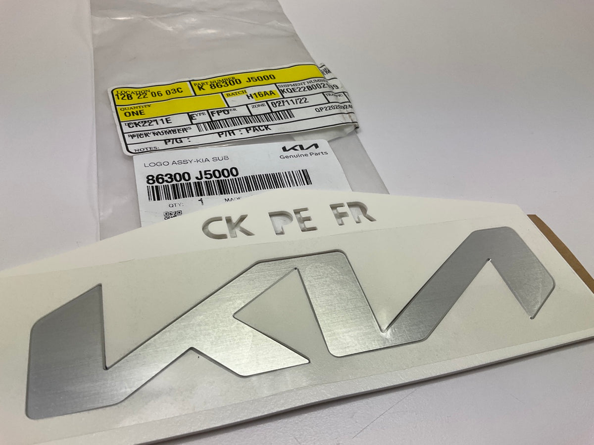 NEW - OEM 86300J5000 Front Bumper Emblem For 2022-2023 Kia Stinger