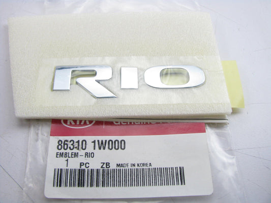 NEW GENUINE *Rio* Hatch Emblem OEM For 12-17 Kia Rio Hatchback 863101W000