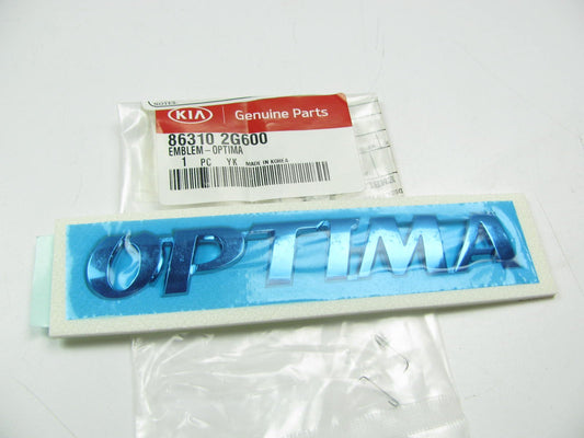NEW - OEM 863102G600 Trunk Lid Emblem Badge Nameplate For 2009-2010 Kia Optima