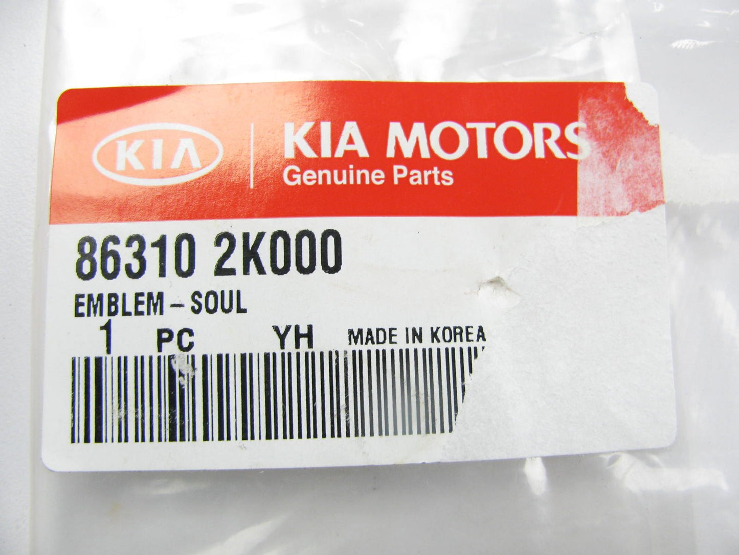 New Genuine Rear Hatch Emblem OEM For 2010-2013 Kia Soul 863102K000
