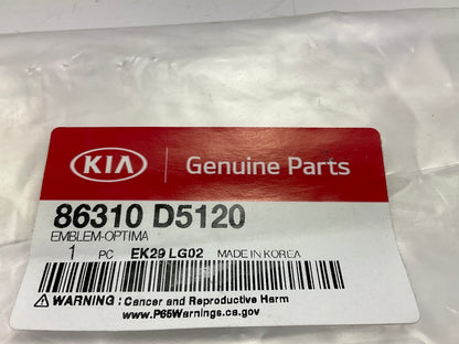 NEW ''Optima S'' Rear Trunk Lid Emblem OEM For 2016-2020 Kia Optima 86310D5120