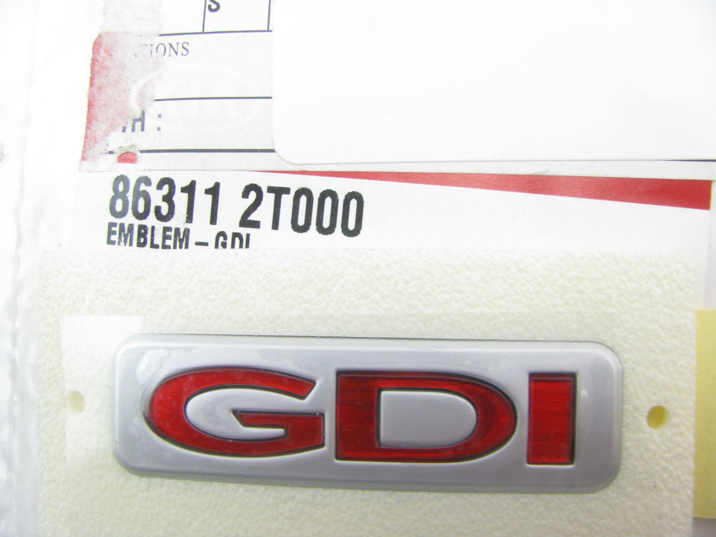 NEW - OEM 863112T000 Rear Trunk Lid GDI Emblem For 2011-2015 Kia Optima