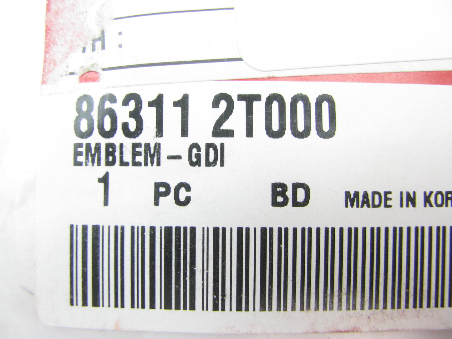 NEW - OEM 863112T000 Rear Trunk Lid GDI Emblem For 2011-2015 Kia Optima