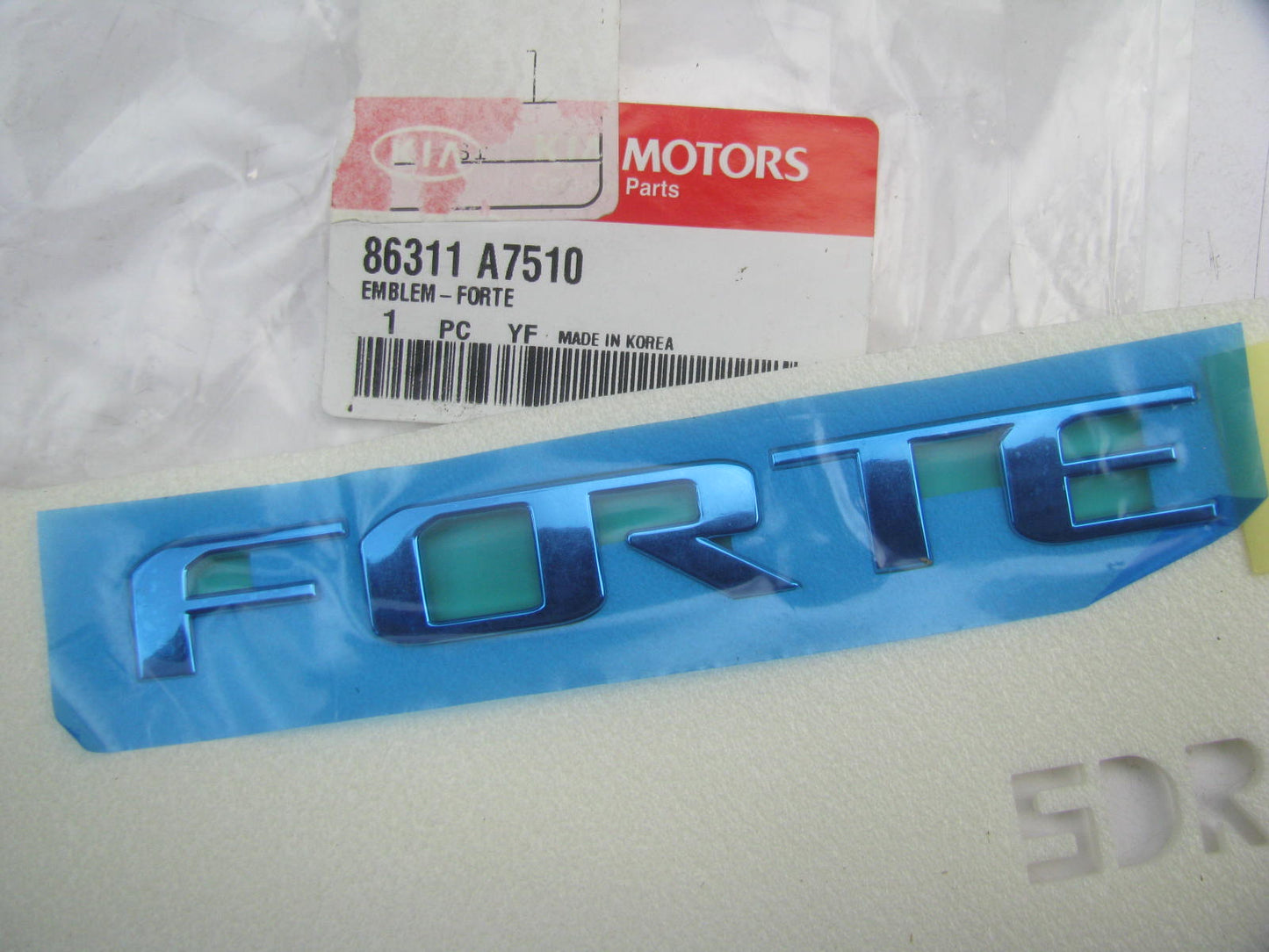 NEW GENUINE Rear Emblem Badge Nameplate FORTE OEM For 14-18 Kia Forte 86311A7510