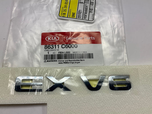 NEW - OEM 86311C6000 ''EX V6'' Emblem For 2016-2020 Kia Sorento