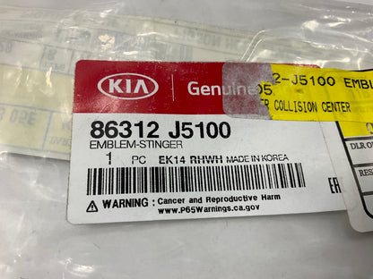 NEW GENUINE ''Stinger'' Emblem Nameplate Badge OEM For 18-20 Stinger 86312J5100