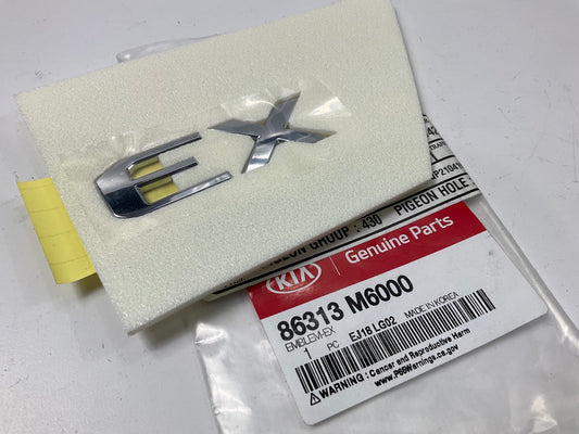 NEW ''EX'' Trunk Lid Exterior Trim Nameplate Emblem OEM For 19-21 Forte 86313M6000