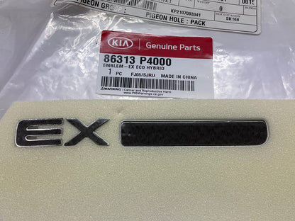 NEW Emblem ''EX Eco Hybrid'' OEM For 2021-2024 Kia Sorento Hybrid 86313P4000