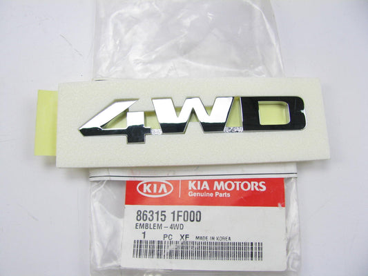 New Genuine (4WD) Emblem Badge Nameplate OEM For 2005-2007 Sportage 863151F000