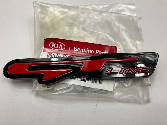 NEW GENUINE Front Grille Emblem ''GT-Line'' OEM For 2020-2023 Kia Soul 86315K0500