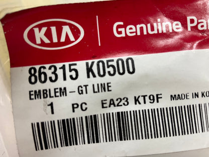 NEW GENUINE Front Grille Emblem ''GT-Line'' OEM For 2020-2023 Kia Soul 86315K0500