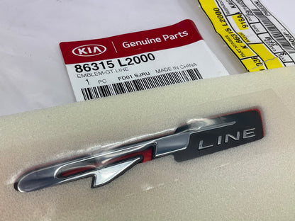 NEW GENUINE Rear Trunk Lid Emblem ''GT Line'' OEM For 2021-2024 Kia K5 86315L2000