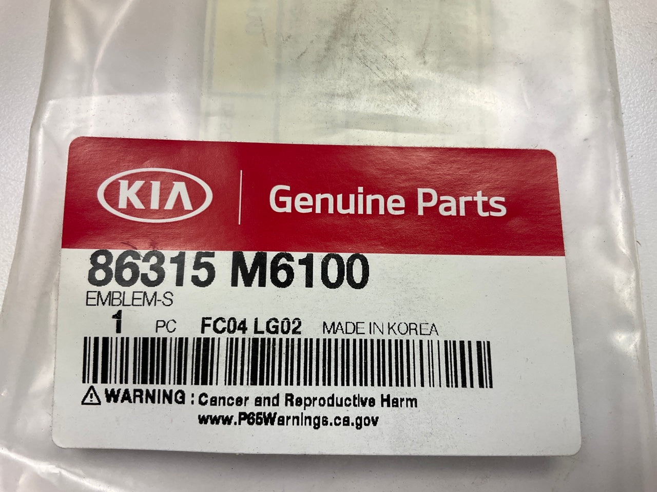 NEW ''S'' Nameplate Emblem OEM For 2019-2021 Kia Forte S 86315M6100