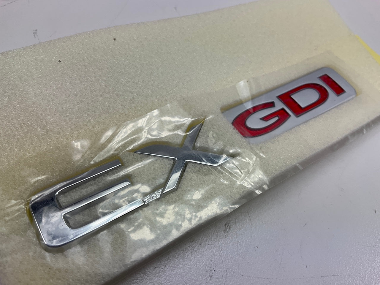 Rear Liftgate Tailgate Emblem ''EX GDI'' OEM For 2012-17 Kia Rio 863161W010