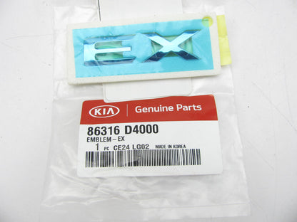 NEW - OEM 86316D4000 Trunk Lid EX Emblem Nameplate For 2016-2020 Kia Optima