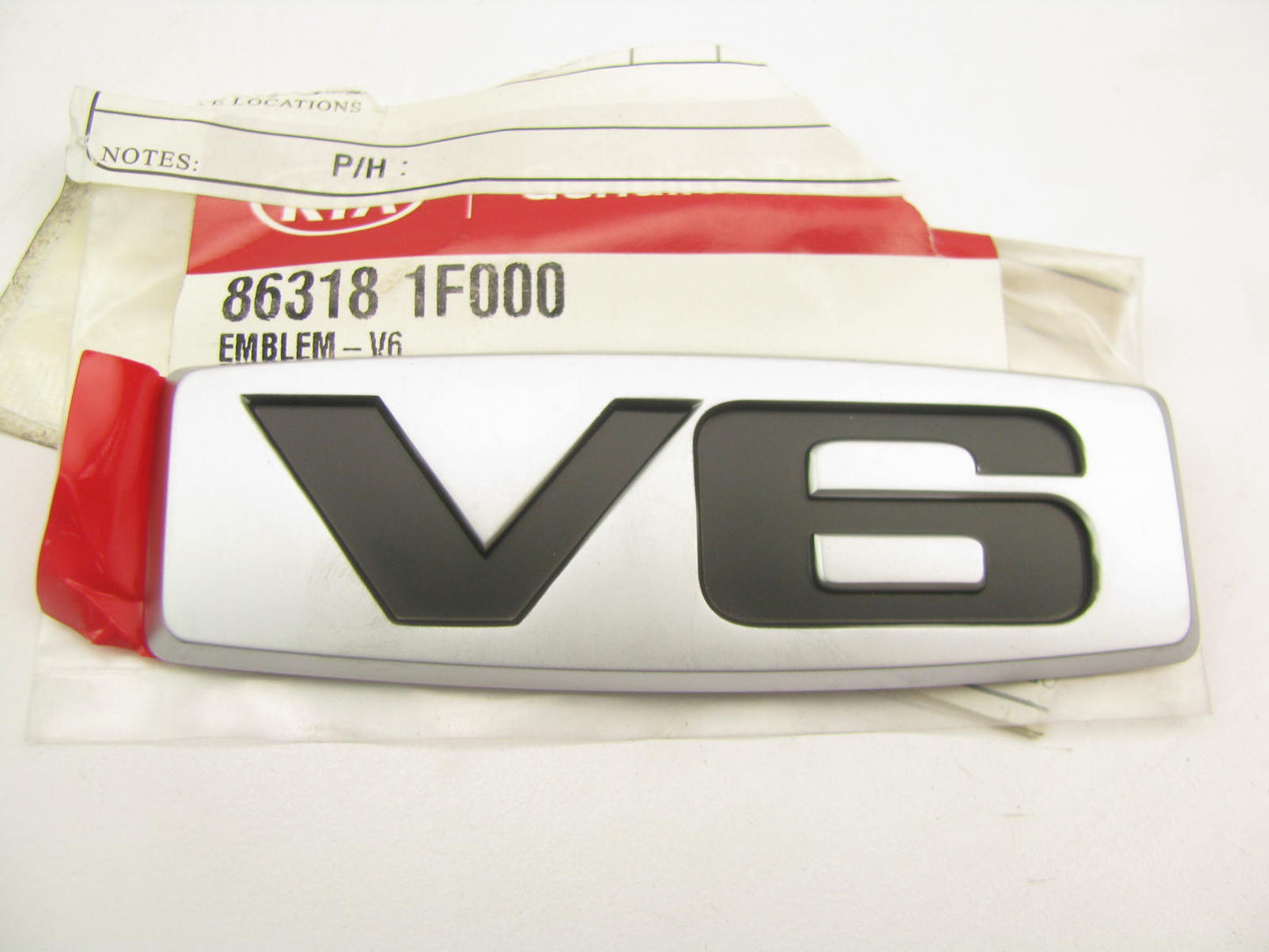 NEW Genuine V6 Emblem Badge Logo OEM For 2005-2010 Kia Sportage 86318-1F000
