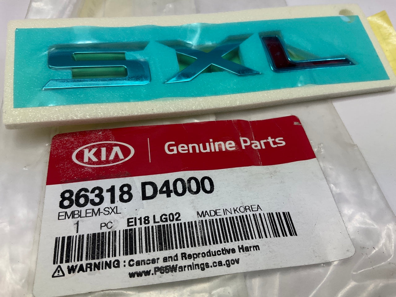 NEW ''SXL'' Emblem For 2017-2020 Kia Optima SXL V6 GDI  86318D4000