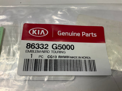 Niro Touring Liftgate Logo Emblem Nameplate OEM For 2017-21 Kia Niro 86332G5000