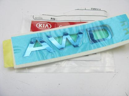 NEW - OEM 86342D9000 Front Right Fender AWD Nameplate For 2017-2022 Kia Sportage