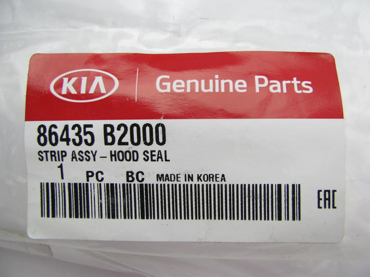 New OEM Hood Seal Front For 14-15 Kia Soul 86435B2000