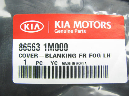 New - Left Drivers Side Bumper Fog Lamp Blanking Cover For 2010-2013 Kia Forte