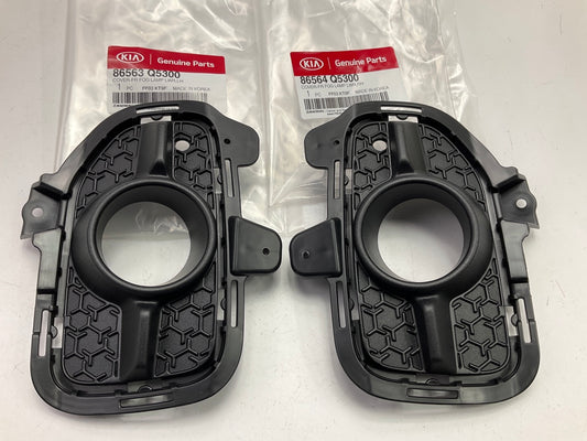 NEW Fog Light Fog Lamp Trim Bezels, Left + Right, OEM For 2021-2023 Kia Seltos