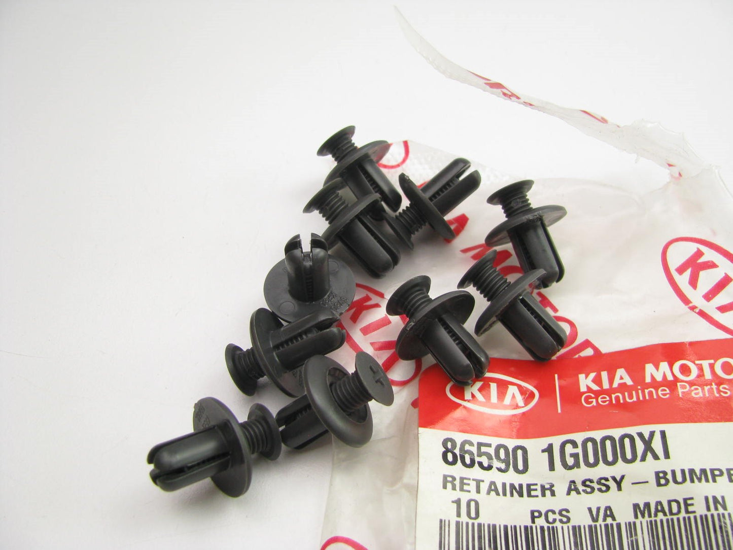 (10) NEW GENUINE CENTER Console Retainer Clips OEM For 2005-11 Rio 865901G000XI