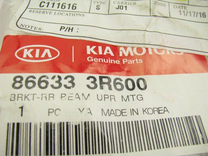 NEW - OEM Rear Bumper Impact Bar Upper Bracket For 13-16 Kia Cadenza 866333R600