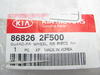 NEW - OEM Rear Right Side Wheel Guard For 2007-09 Spectra SEDAN ONLY 868262F500