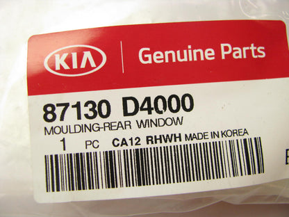 NEW - OEM 87130D4000 Rear Window Glass Lower Molding For 2016-2018 Kia Optima