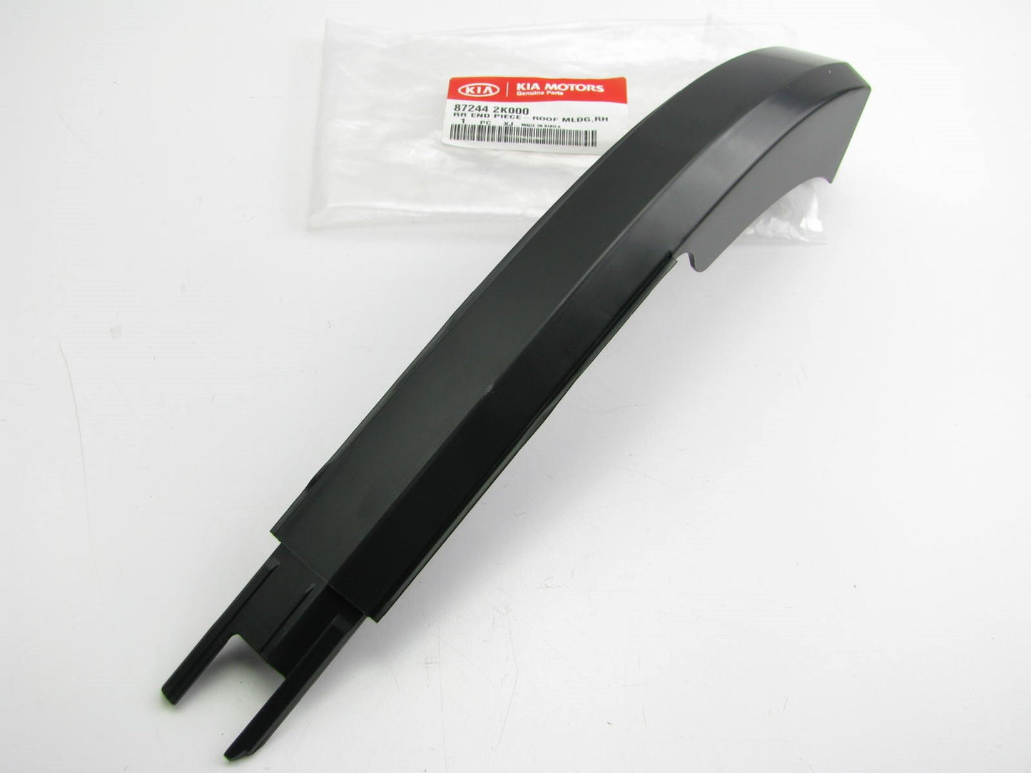 Rear Right Passenger Side BLACK Roof Rack End Cap Moulding For 2010-2013 Soul