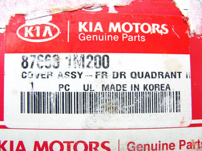 New OEM Front Door Quadrant Right Inner Trim W/Speaker For 10-13 Kia Forte COUPE
