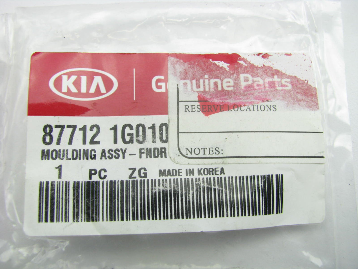 New OEM RIGHT Fender Side Moulding Trim Right Passenger For 06-09 Rio 877121G010