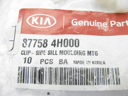 (10) NEW 87758-4H000 Sill Mouding Rocker Panel Clip Retainers OEM For Kia