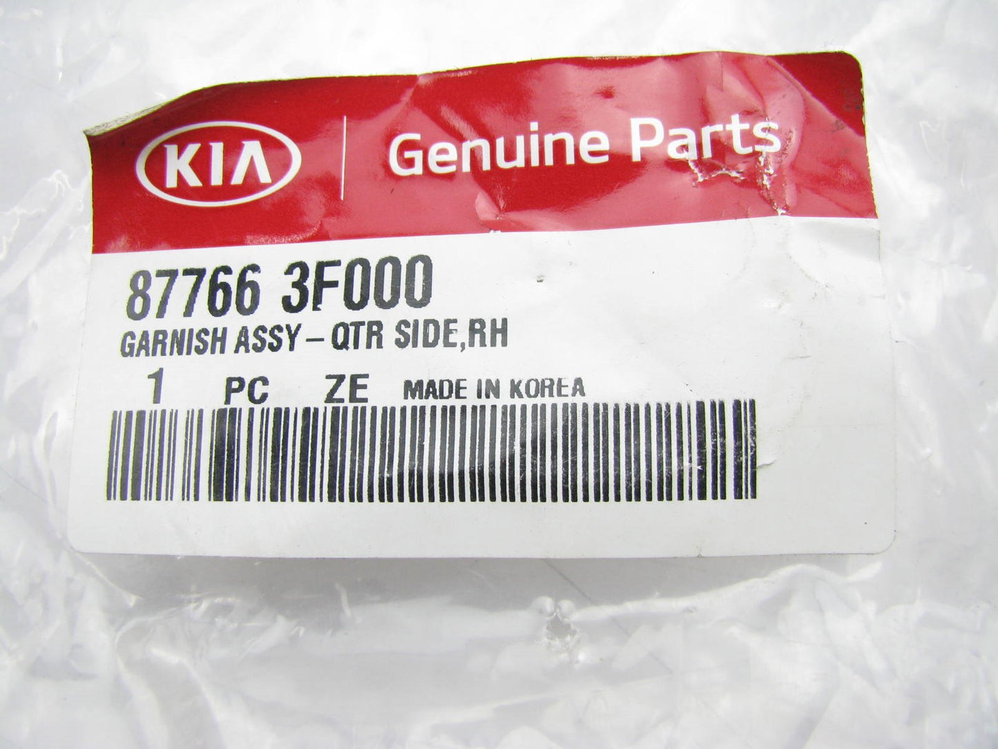 New Genuine Quater Body Right Side Moulding Trim OEM For 04-09 Amanti 877663F000
