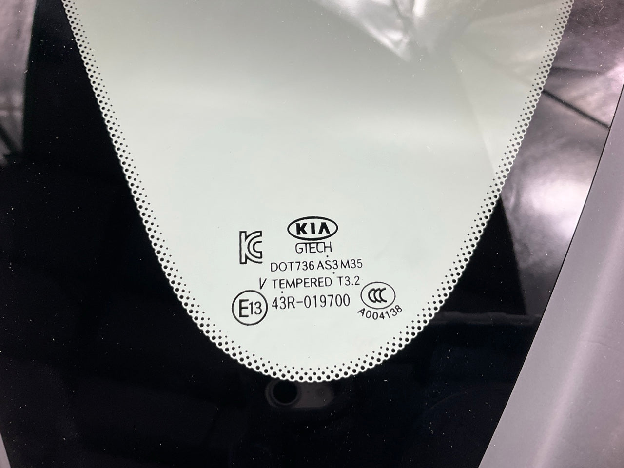 Rear Quarter Panel Left Fixed Window Glass OEM For 2014-2019 Kia Soul 87810B2020
