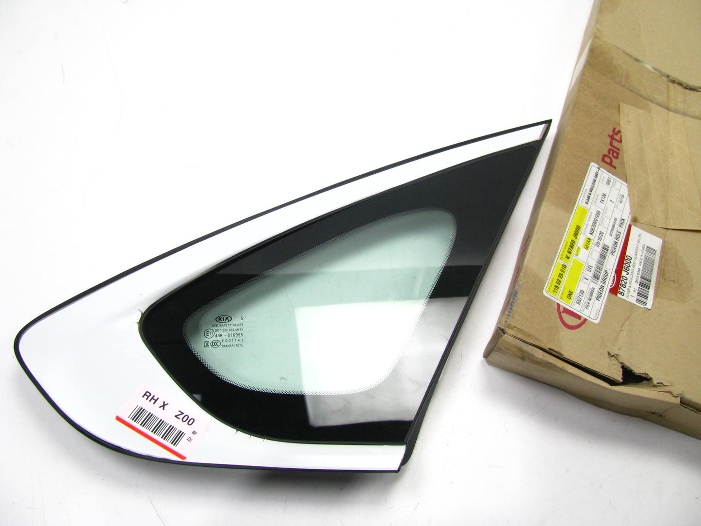 Rear Quarter Panel Right Passenger Fixed Glass For 2019-2020 Kia K900 87820J6000