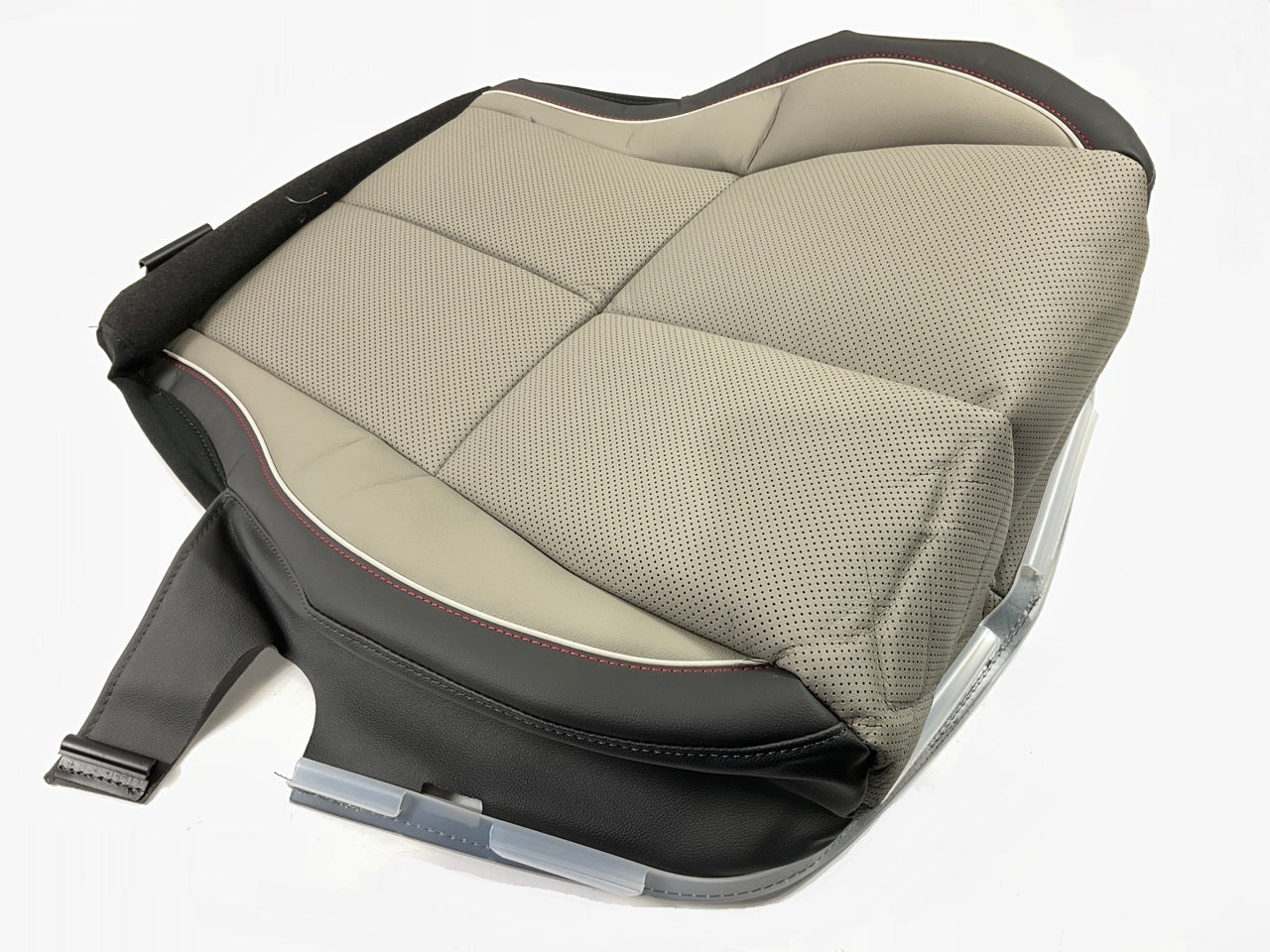 Front Right Passenger Side Seat Cushion Cover, Gray Leather OEM For 16-18 Sedona