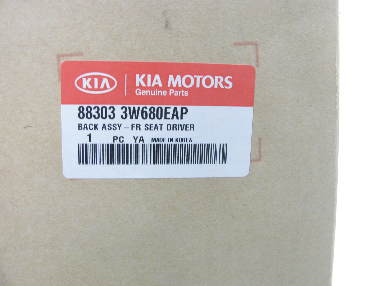 NEW GENUINE OEM Front Drivers Seat Back 883033W680EAP For 2011 Kia Sportage
